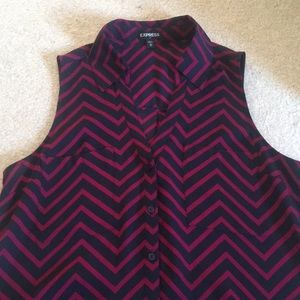 Express Button Up Tank Top